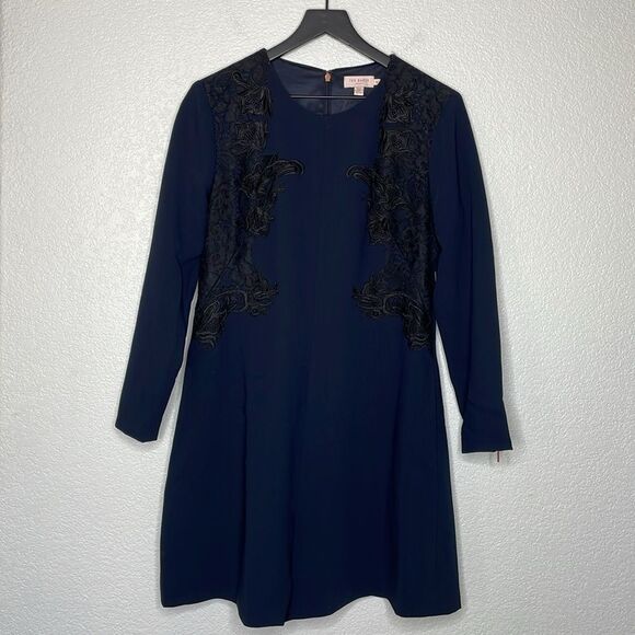 Ted Baker Aysa Romper Navy Black Size 4 - Picture 3 of 8